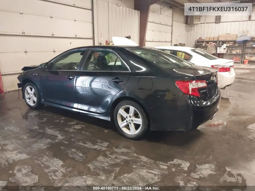 2014 Toyota Camry Se VIN: 4T1BF1FKXEU316037 Lot: 40150711