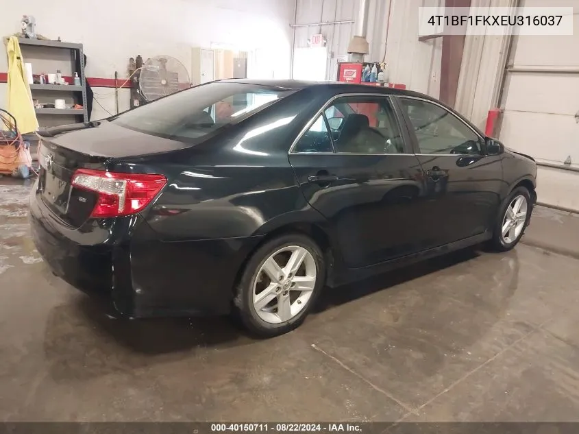 4T1BF1FKXEU316037 2014 Toyota Camry Se