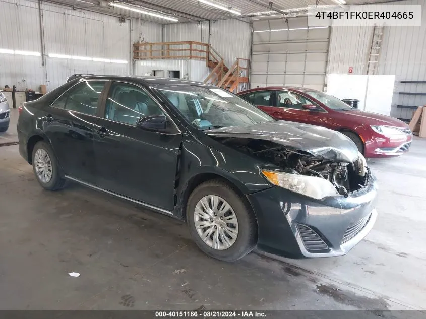 4T4BF1FK0ER404665 2014 Toyota Camry L/Se/Le/Xle