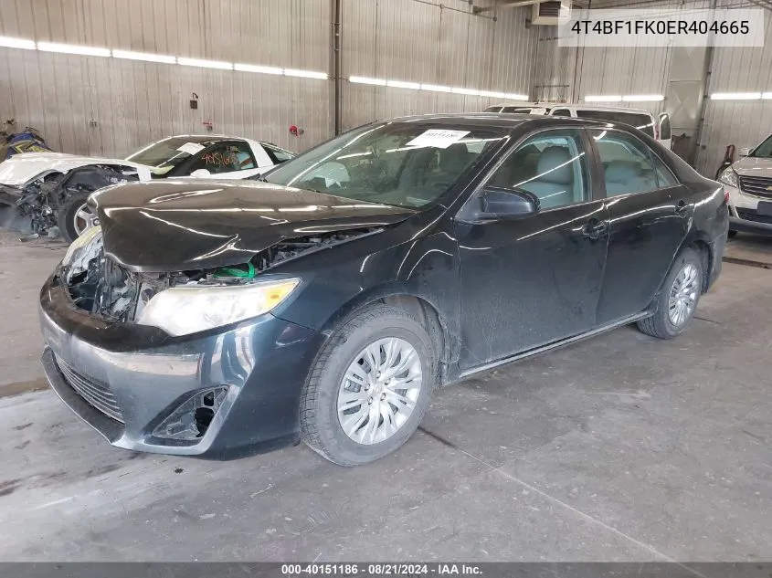 4T4BF1FK0ER404665 2014 Toyota Camry L/Se/Le/Xle