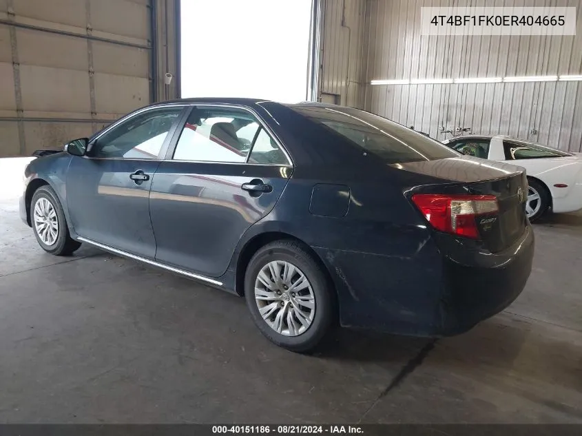 4T4BF1FK0ER404665 2014 Toyota Camry L/Se/Le/Xle