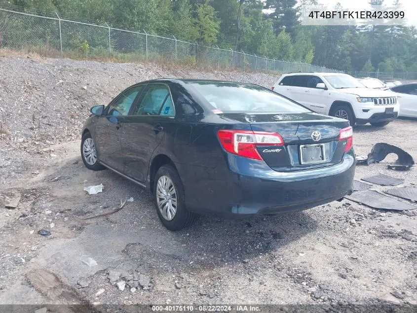 2014 Toyota Camry Le VIN: 4T4BF1FK1ER423399 Lot: 40175110