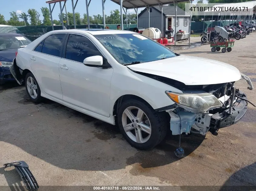 2014 Toyota Camry Se VIN: 4T1BF1FK7EU466171 Lot: 40183718