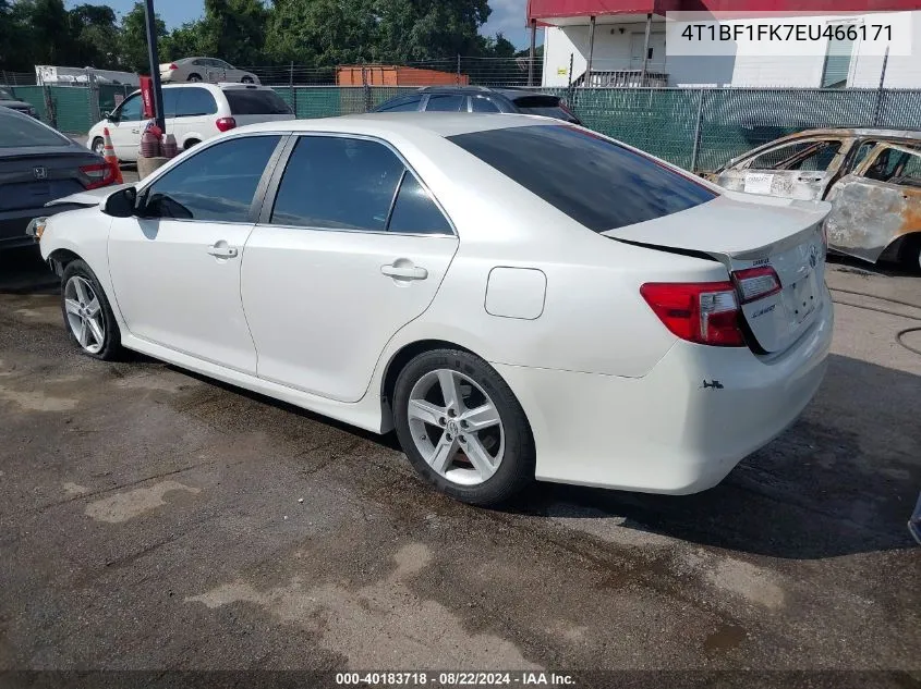 2014 Toyota Camry Se VIN: 4T1BF1FK7EU466171 Lot: 40183718