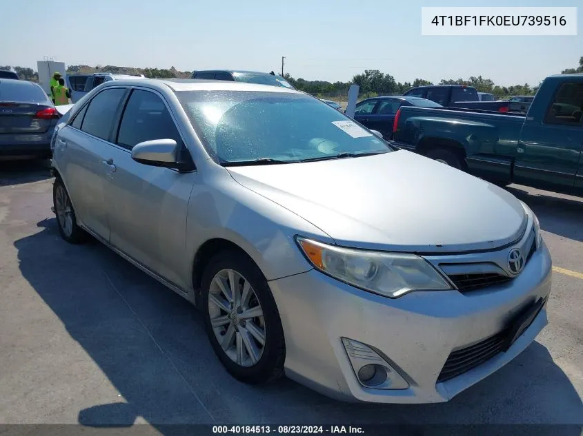 2014 Toyota Camry Xle VIN: 4T1BF1FK0EU739516 Lot: 40184513