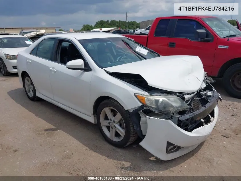 2014 Toyota Camry Se VIN: 4T1BF1FK4EU784216 Lot: 40185188