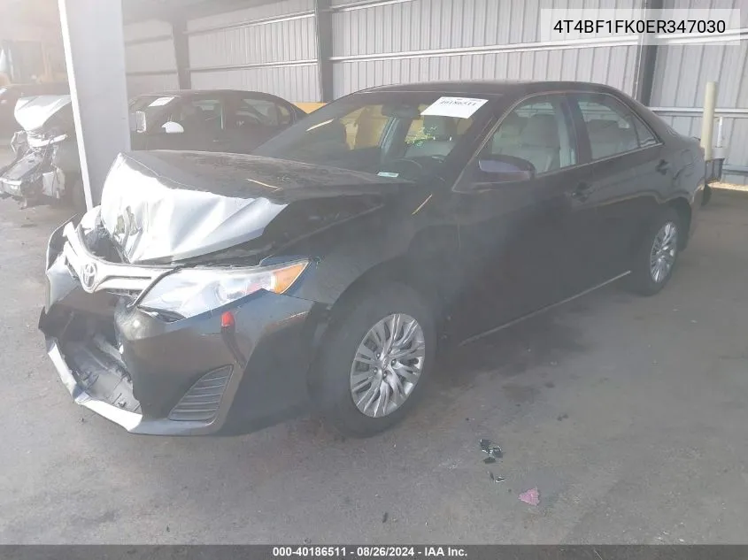 4T4BF1FK0ER347030 2014 Toyota Camry Le