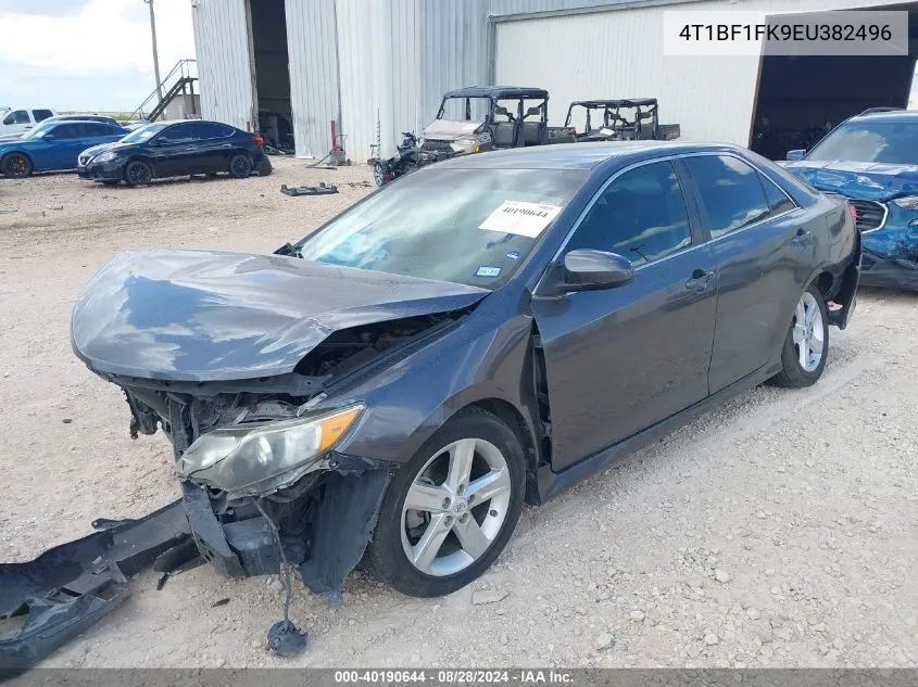 2014 Toyota Camry Se VIN: 4T1BF1FK9EU382496 Lot: 40190644