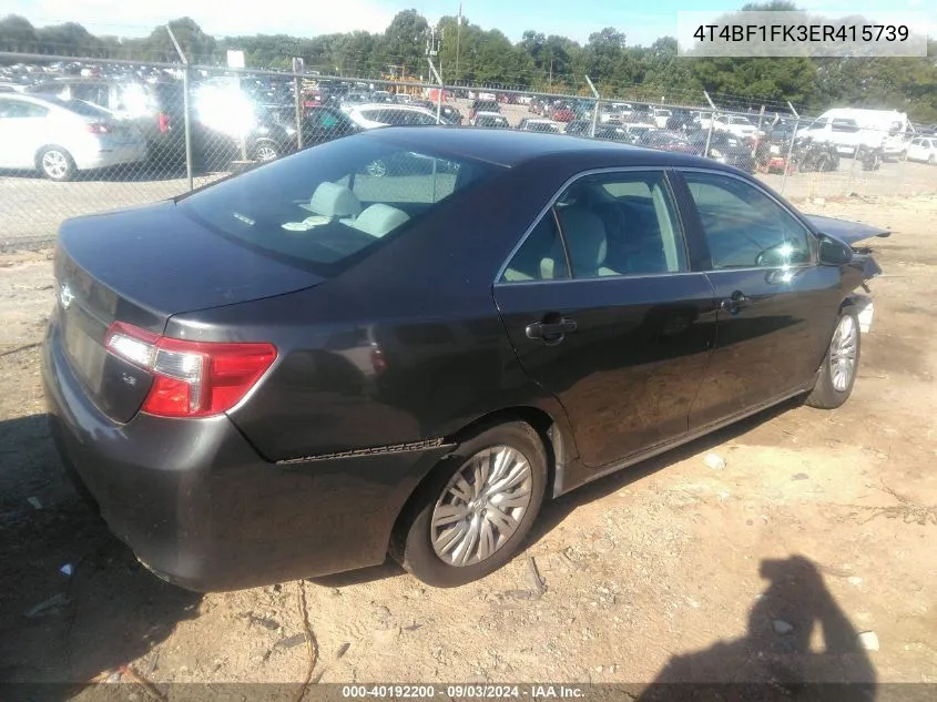 4T4BF1FK3ER415739 2014 Toyota Camry Le