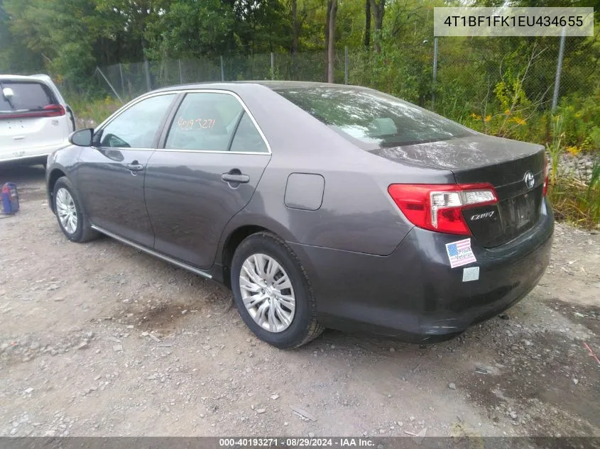 2014 Toyota Camry Le VIN: 4T1BF1FK1EU434655 Lot: 40193271