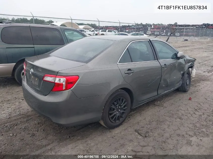 2014 Toyota Camry L VIN: 4T1BF1FK1EU857834 Lot: 40196755