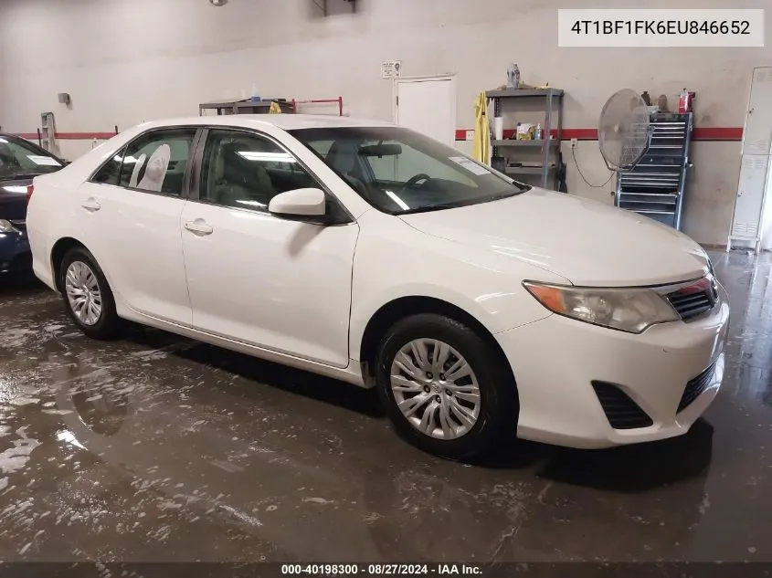 2014 Toyota Camry L VIN: 4T1BF1FK6EU846652 Lot: 40198300