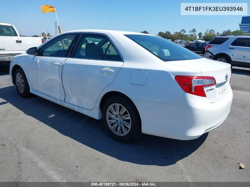 2014 Toyota Camry Le VIN: 4T1BF1FK3EU393946 Lot: 40198721