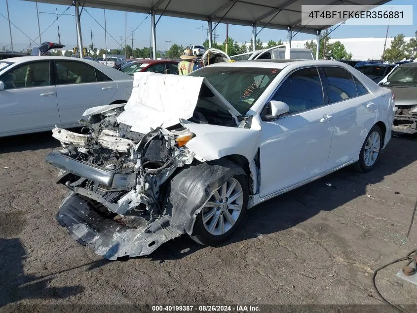 4T4BF1FK6ER356881 2014 Toyota Camry Xle