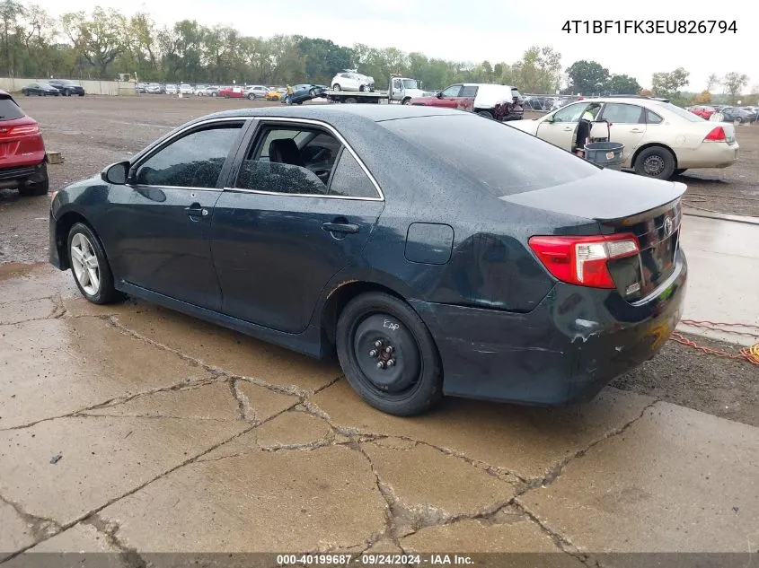 4T1BF1FK3EU826794 2014 Toyota Camry Se