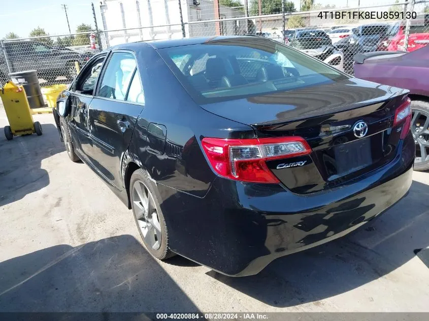 2014 Toyota Camry Se Sport VIN: 4T1BF1FK8EU859130 Lot: 40200884