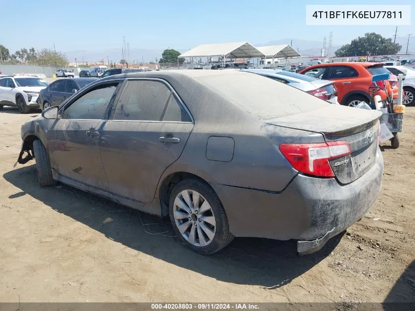 2014 Toyota Camry Se VIN: 4T1BF1FK6EU77811 Lot: 40208803