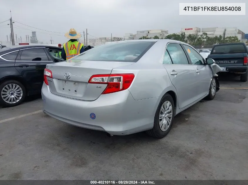 4T1BF1FK8EU854008 2014 Toyota Camry Le