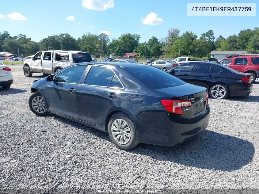 2014 Toyota Camry L VIN: 4T4BF1FK9ER437759 Lot: 40216529