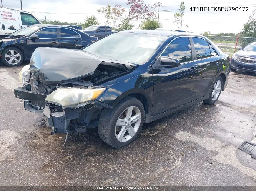 2014 Toyota Camry Se VIN: 4T1BF1FK8EU790472 Lot: 40216747