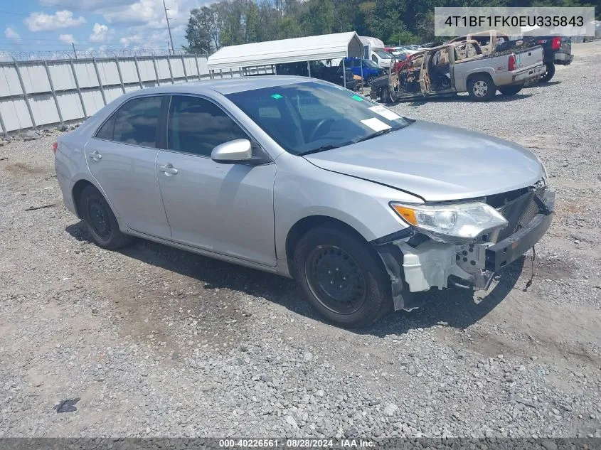 2014 Toyota Camry Le VIN: 4T1BF1FK0EU335843 Lot: 40226561