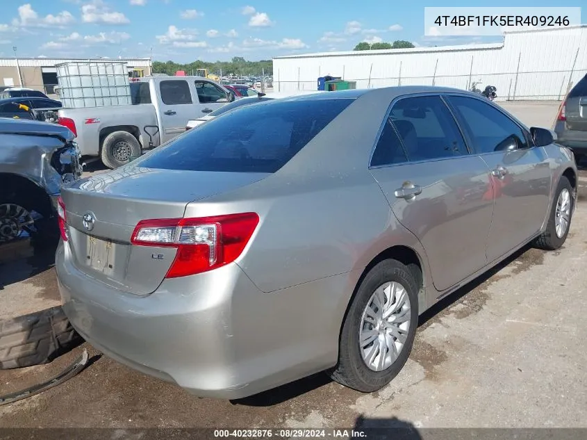 4T4BF1FK5ER409246 2014 Toyota Camry Le