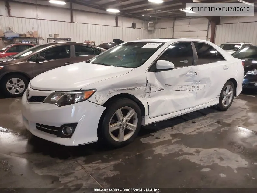 2014 Toyota Camry Se VIN: 4T1BF1FKXEU780610 Lot: 40234093