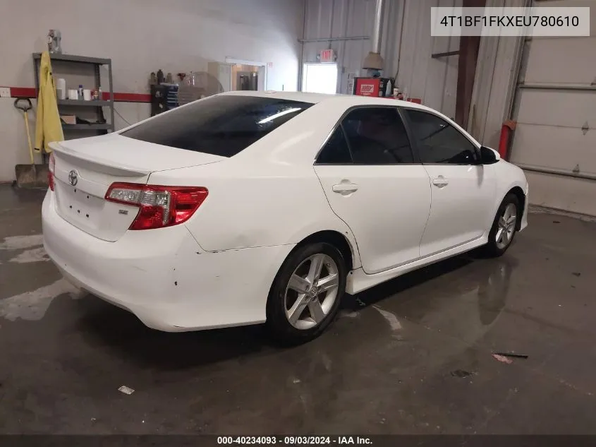 4T1BF1FKXEU780610 2014 Toyota Camry Se