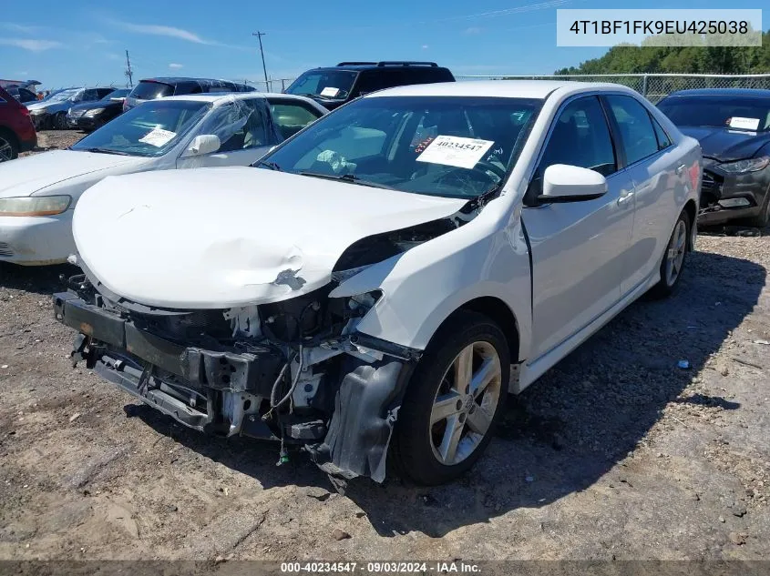 2014 Toyota Camry Se VIN: 4T1BF1FK9EU425038 Lot: 40234547