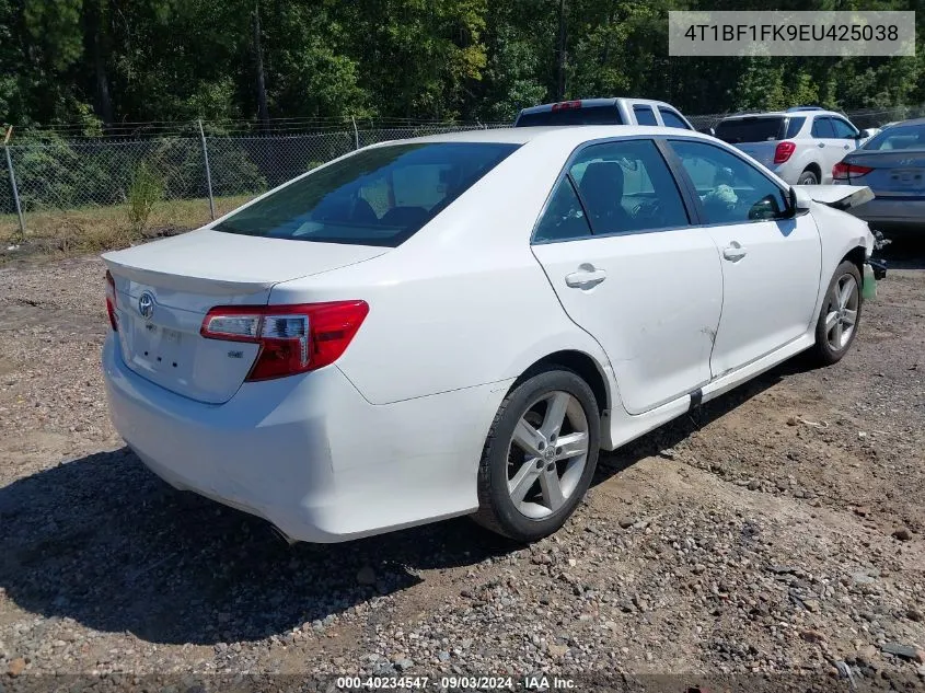 2014 Toyota Camry Se VIN: 4T1BF1FK9EU425038 Lot: 40234547