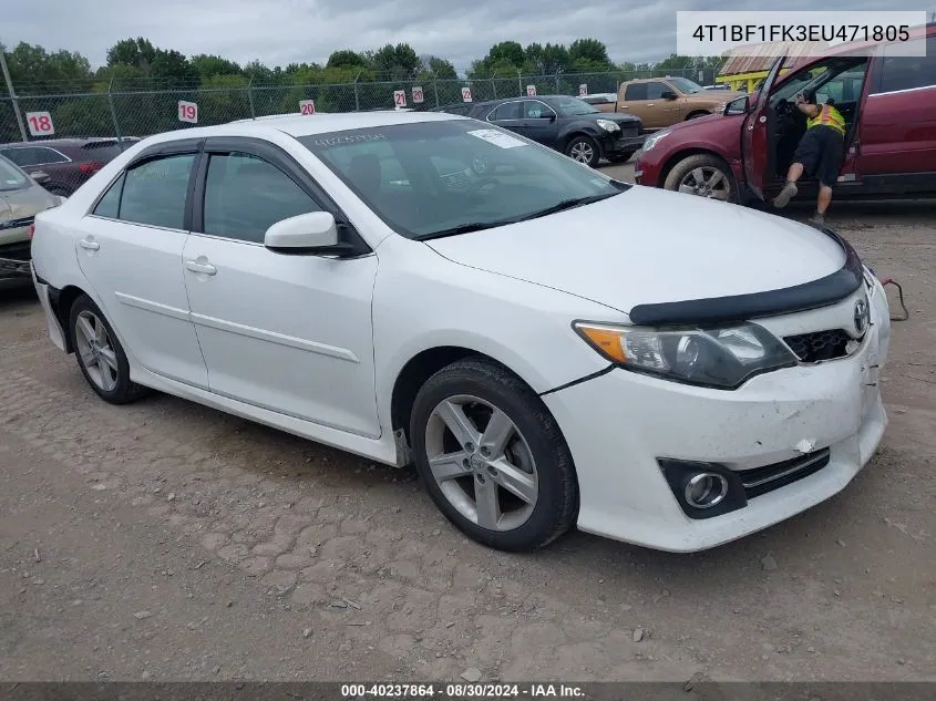 2014 Toyota Camry Se VIN: 4T1BF1FK3EU471805 Lot: 40237864