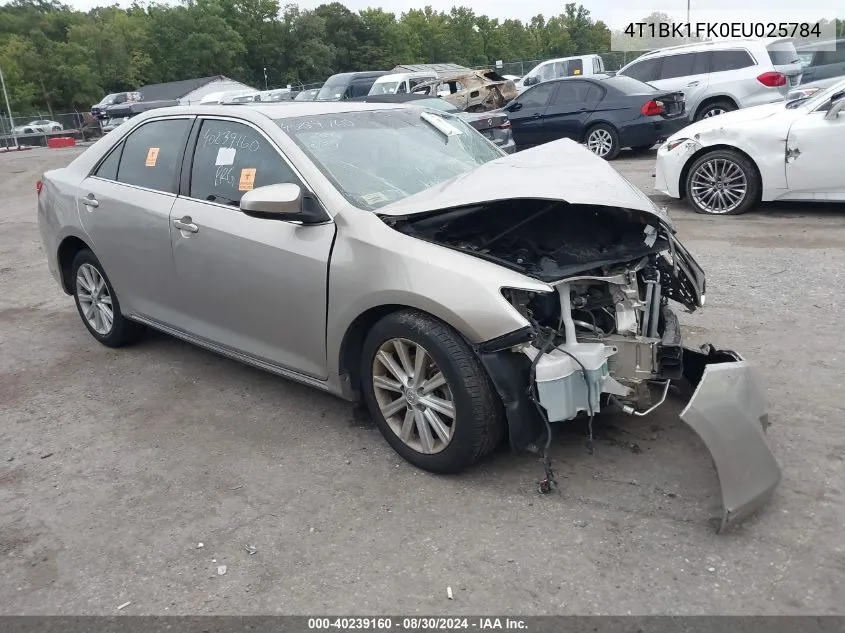 4T1BK1FK0EU025784 2014 Toyota Camry Xle V6