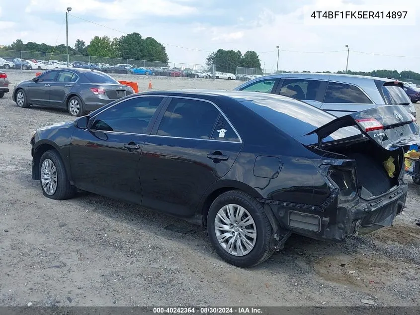 2014 Toyota Camry Le VIN: 4T4BF1FK5ER414897 Lot: 40242364