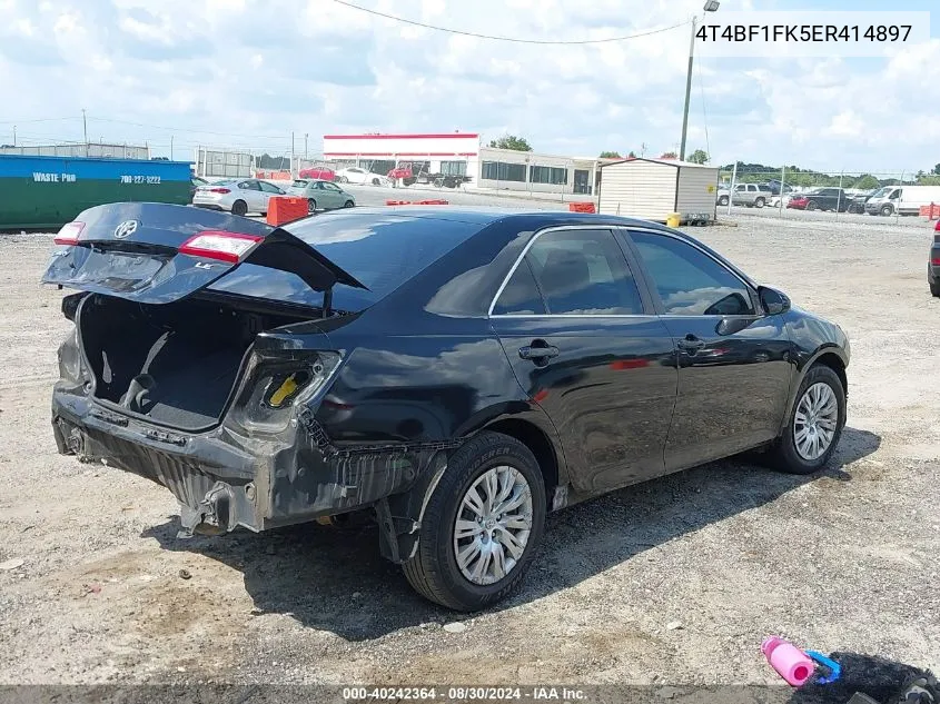 2014 Toyota Camry Le VIN: 4T4BF1FK5ER414897 Lot: 40242364