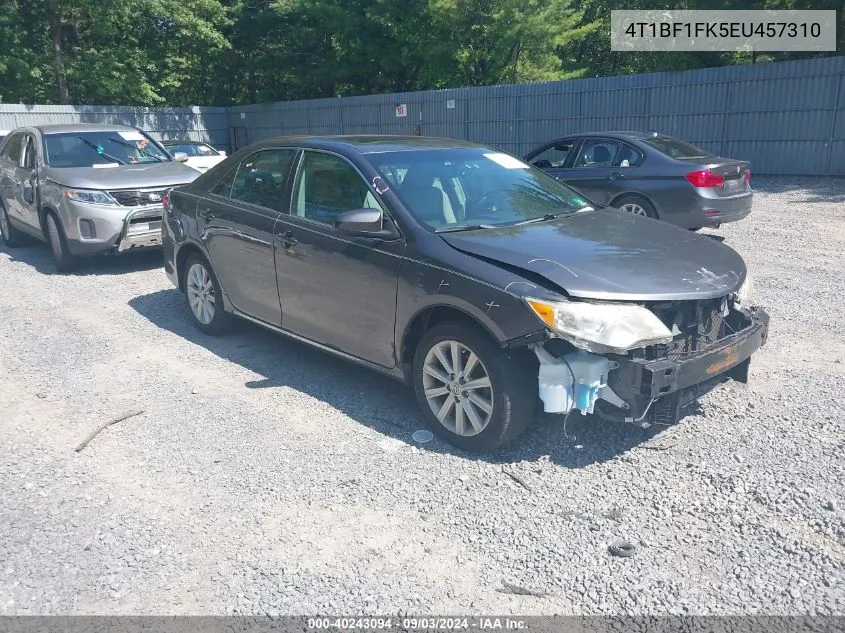 2014 Toyota Camry Xle VIN: 4T1BF1FK5EU457310 Lot: 40243094