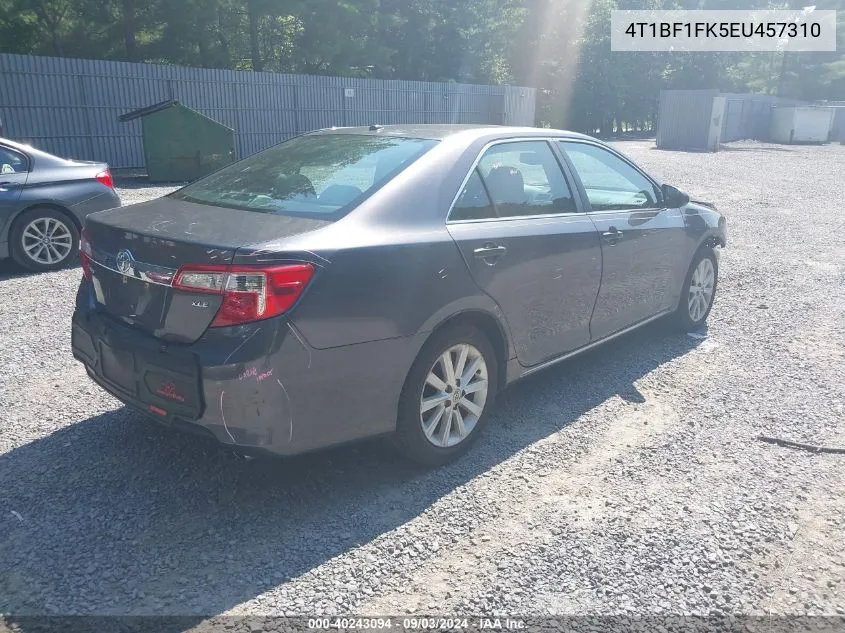 2014 Toyota Camry Xle VIN: 4T1BF1FK5EU457310 Lot: 40243094