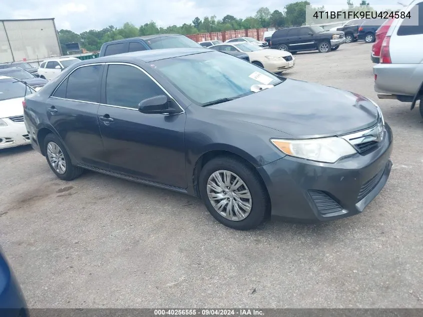 2014 Toyota Camry Le VIN: 4T1BF1FK9EU424584 Lot: 40256555