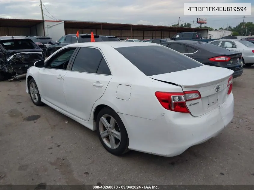 4T1BF1FK4EU819594 2014 Toyota Camry L/Se/Le/Xle