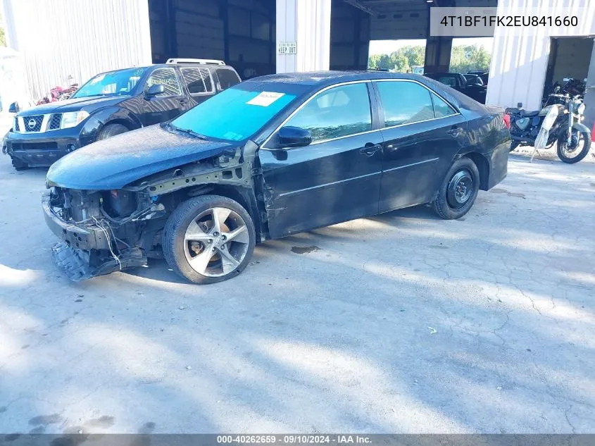 2014 Toyota Camry Se Sport VIN: 4T1BF1FK2EU841660 Lot: 40262659