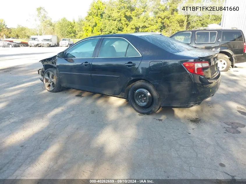 2014 Toyota Camry Se Sport VIN: 4T1BF1FK2EU841660 Lot: 40262659