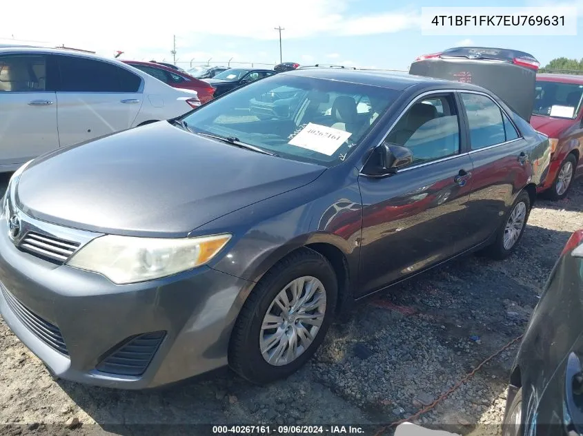 2014 Toyota Camry L VIN: 4T1BF1FK7EU769631 Lot: 40267161