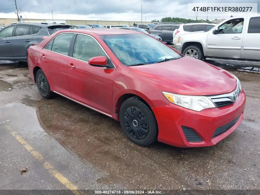 2014 Toyota Camry Le VIN: 4T4BF1FK1ER380277 Lot: 40274718