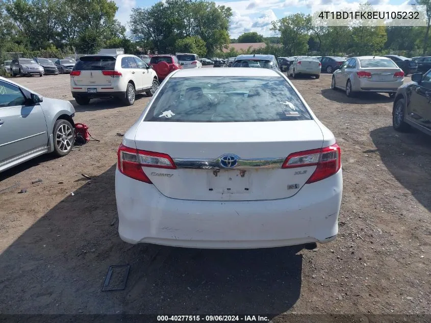 2014 Toyota Camry Hybrid Xle VIN: 4T1BD1FK8EU105232 Lot: 40277515