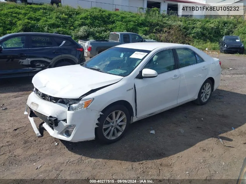 2014 Toyota Camry Hybrid Xle VIN: 4T1BD1FK8EU105232 Lot: 40277515