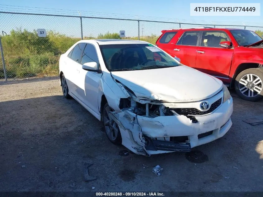 2014 Toyota Camry Se Sport VIN: 4T1BF1FKXEU774449 Lot: 40280248