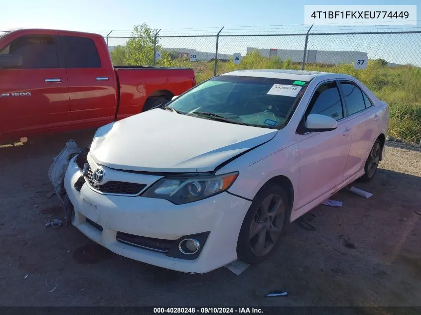 2014 Toyota Camry Se Sport VIN: 4T1BF1FKXEU774449 Lot: 40280248