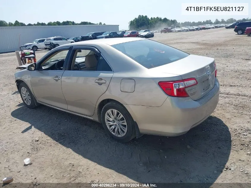 2014 Toyota Camry L/Se/Le/Xle VIN: 4T1BF1FK5EU821127 Lot: 40296234