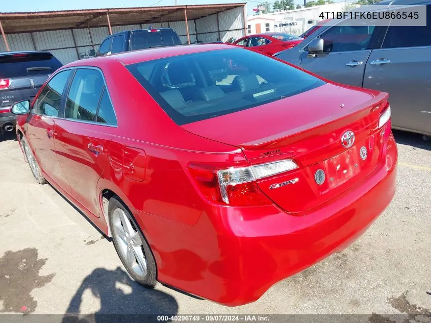 2014 Toyota Camry L/Se/Le/Xle VIN: 4T1BF1FK6EU866545 Lot: 40296749