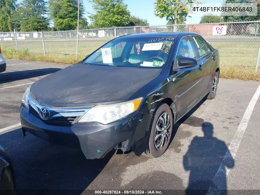 2014 Toyota Camry L/Se/Le/Xle VIN: 4T4BF1FK8ER406843 Lot: 40297924