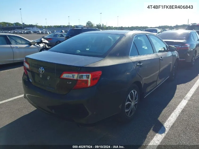 2014 Toyota Camry L/Se/Le/Xle VIN: 4T4BF1FK8ER406843 Lot: 40297924